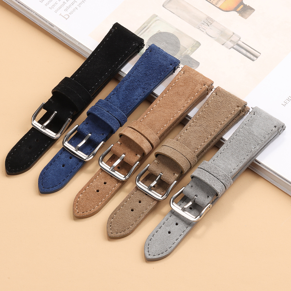 Luxury Watch Class - Soft Suede Retro Genuine Leather Strap
