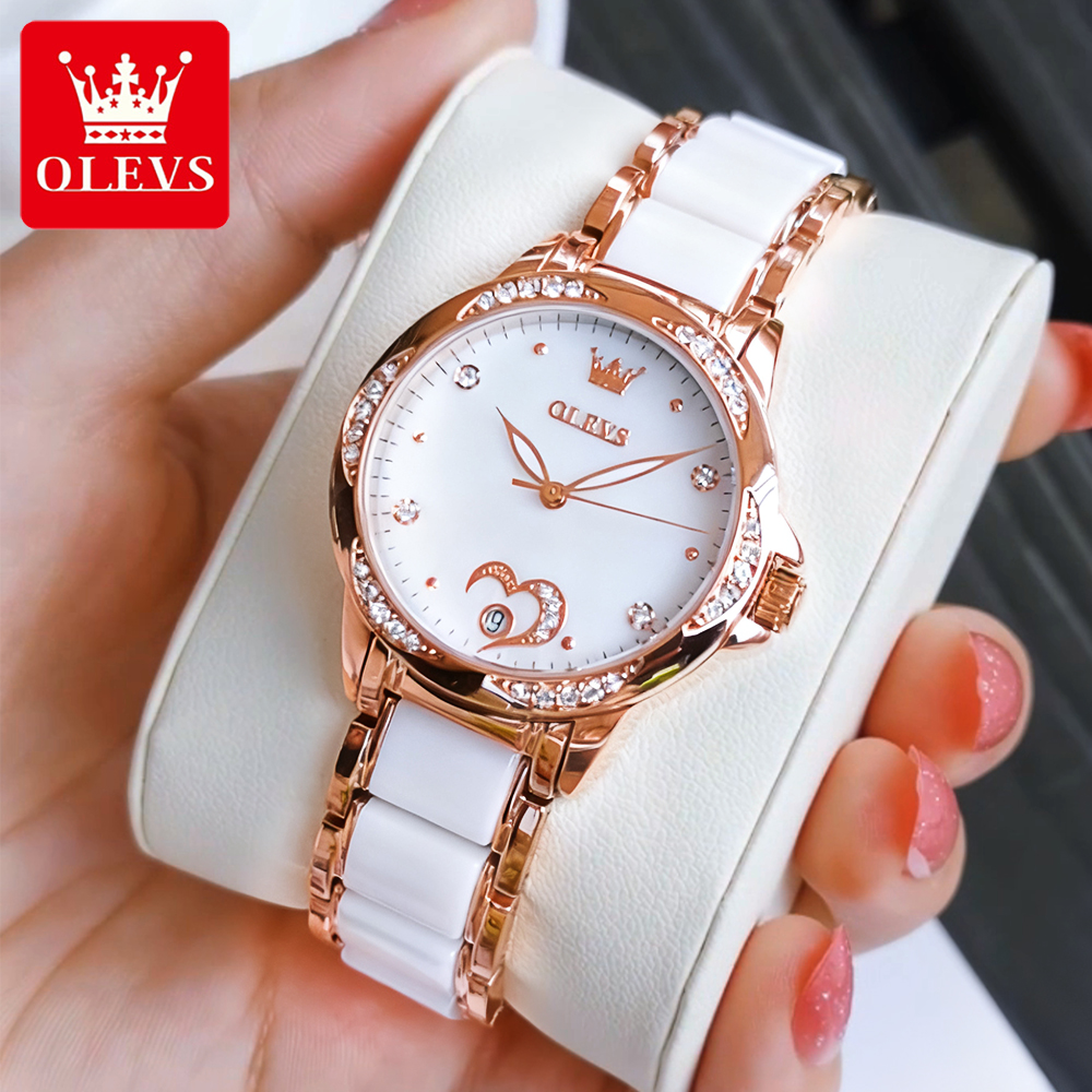 Luxury Watch Brand - OLEVS 6631 Elegant Women's Watches Ceramic