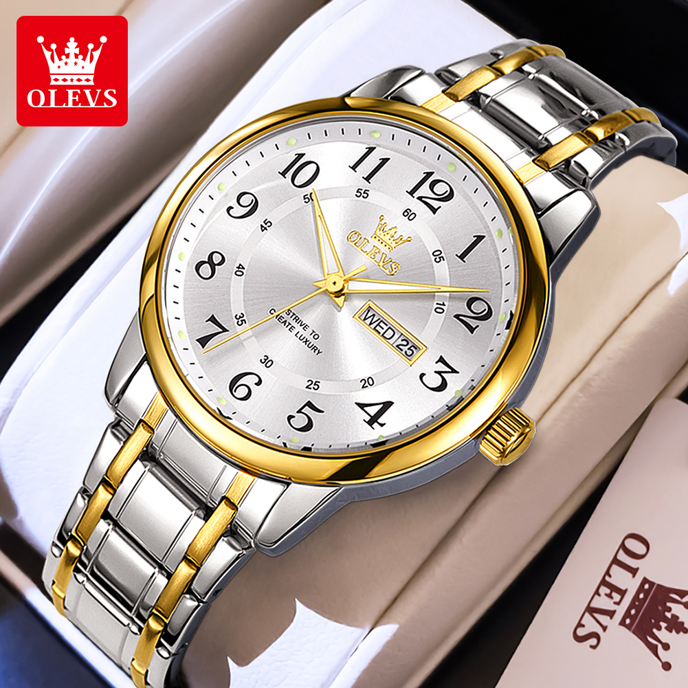 Luxury Watch Brand - OLEVS Casual fashion men's watches Arabic