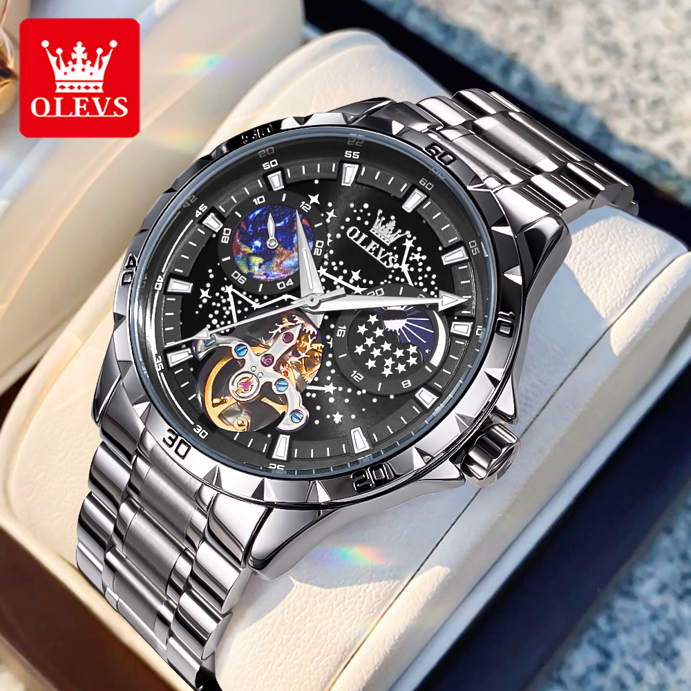 Luxury Watch Affordable - OLEVS 6689 Luxury Brand Moon Phase