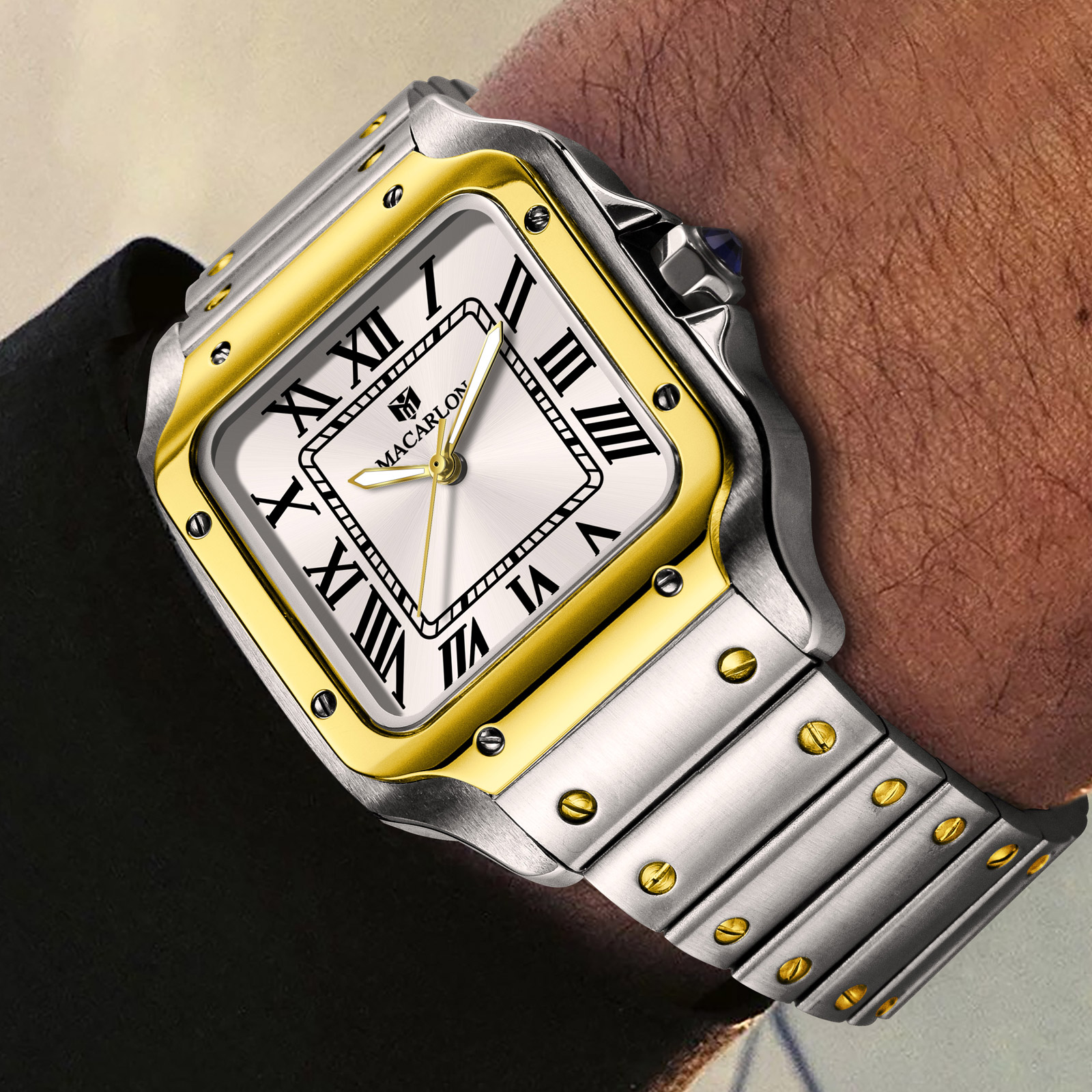 Luxury Watch In China - MACARLON Square Men's Automatic Watch China