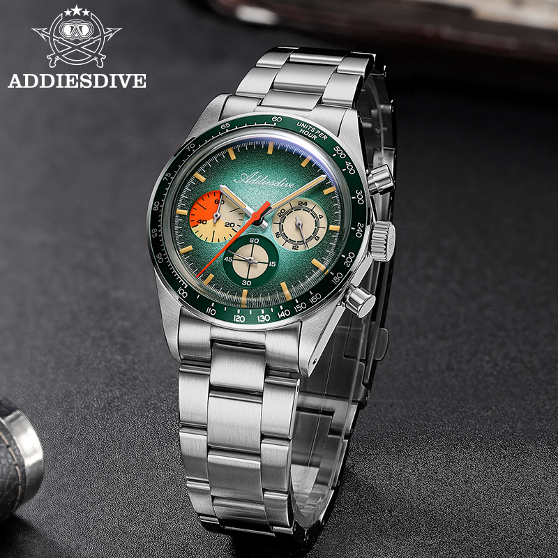 Luxury Watch Second Hand - ADDIESDIVE Quartz Watches New Men's 37mm