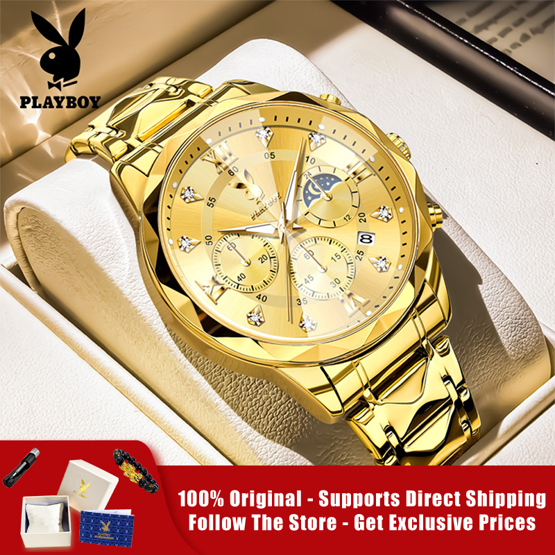 PLAYBOY 3088 Brand original au - Luxury Watch Brand ulasan dan harga
