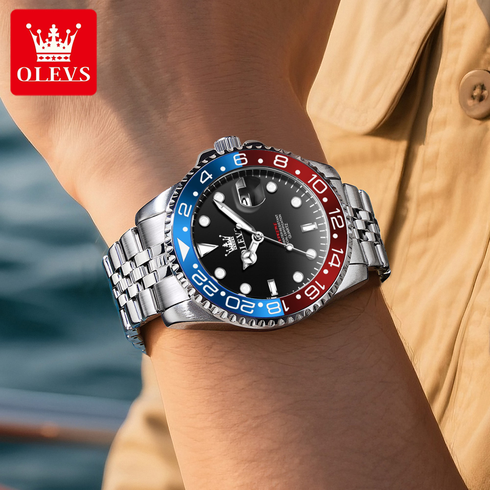 OLEVS 5657 Original Brand Men' - Luxury Watch Brand ulasan dan harga