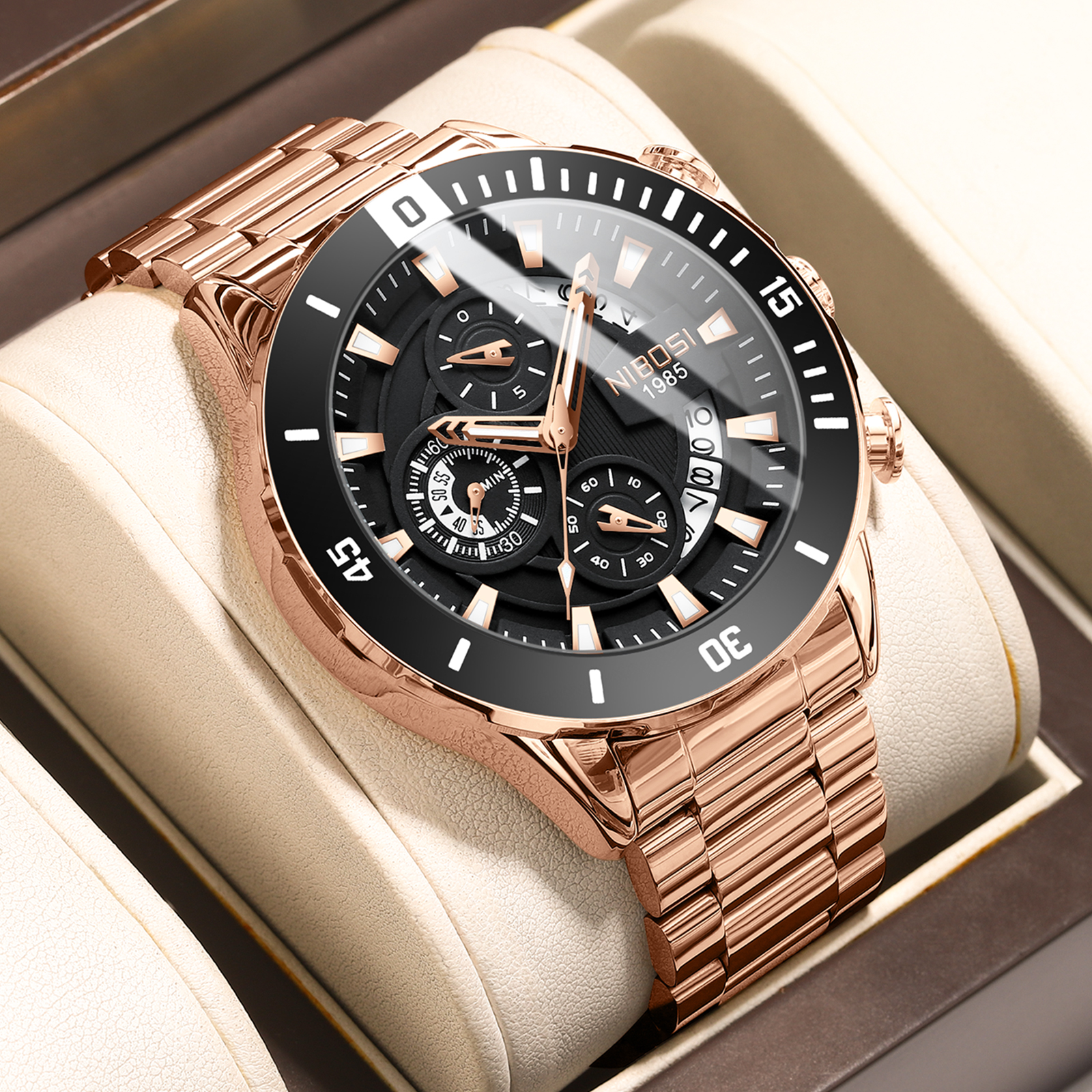 NIBOSI New Men's Watches Top B - Luxury Watch Brand ulasan dan harga
