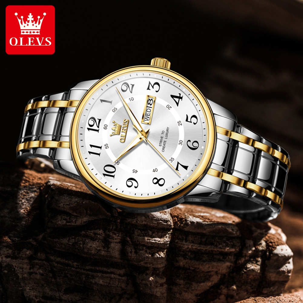OLEVS Casual fashion men's wat - Luxury Watch Brand ulasan dan harga