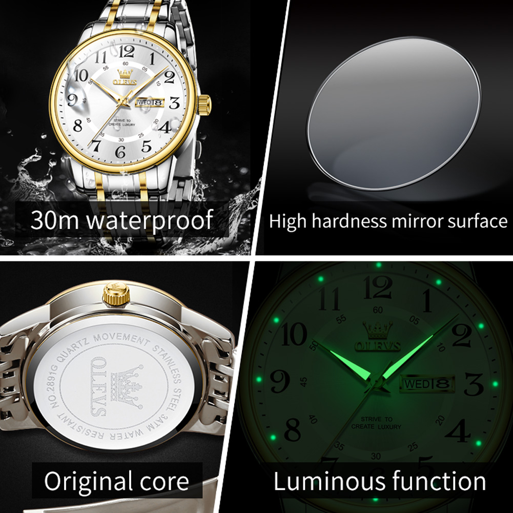 OLEVS Casual fashion men's wat - Luxury Watch Brand ulasan dan harga