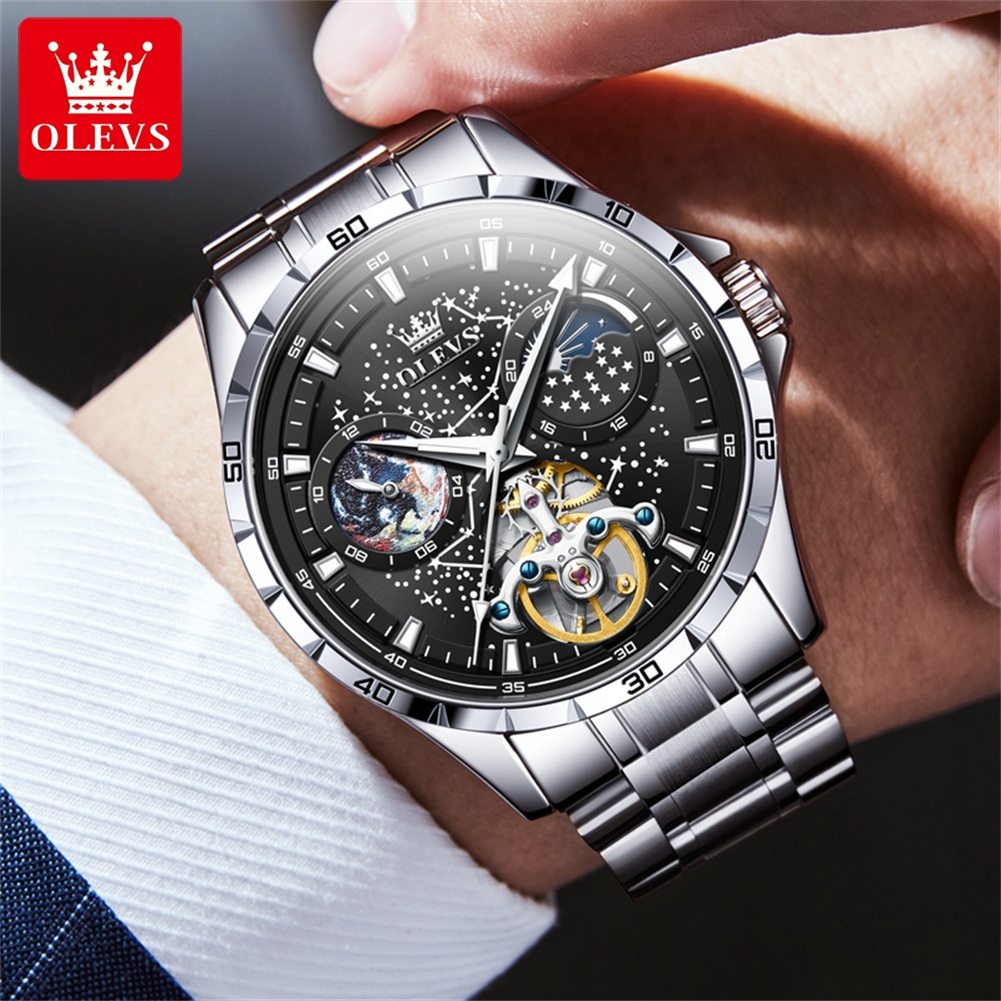OLEVS 6689 Luxury Brand Moon P - Luxury Watch Affordable ulasan dan harga