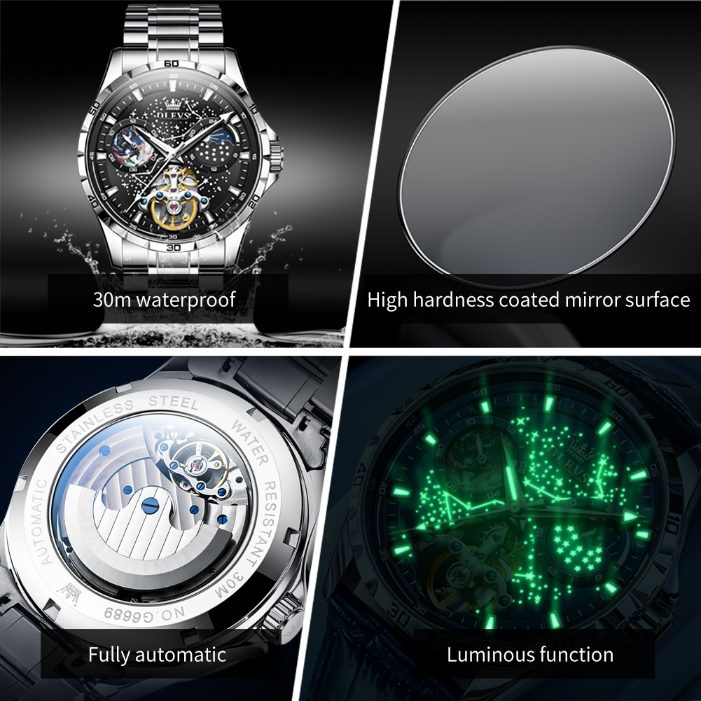 OLEVS 6689 Luxury Brand Moon P - Luxury Watch Affordable ulasan dan harga