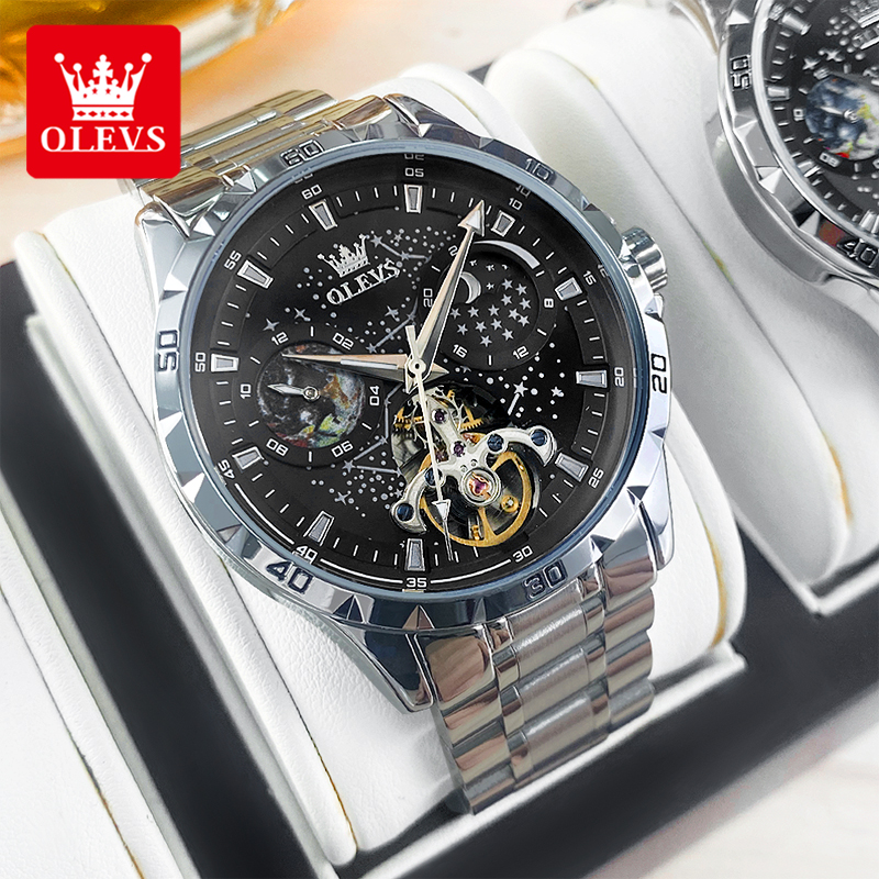OLEVS 6689 Luxury Brand Moon P - Luxury Watch Affordable ulasan dan harga