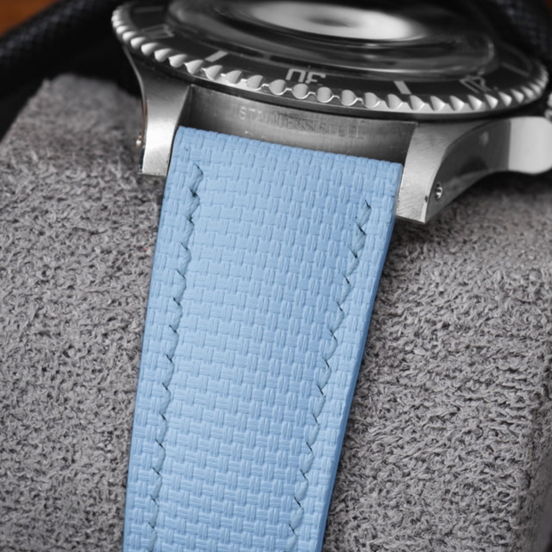 20mm Sailcloth FKM Rubber Genu - Luxury Watch Class ulasan dan harga
