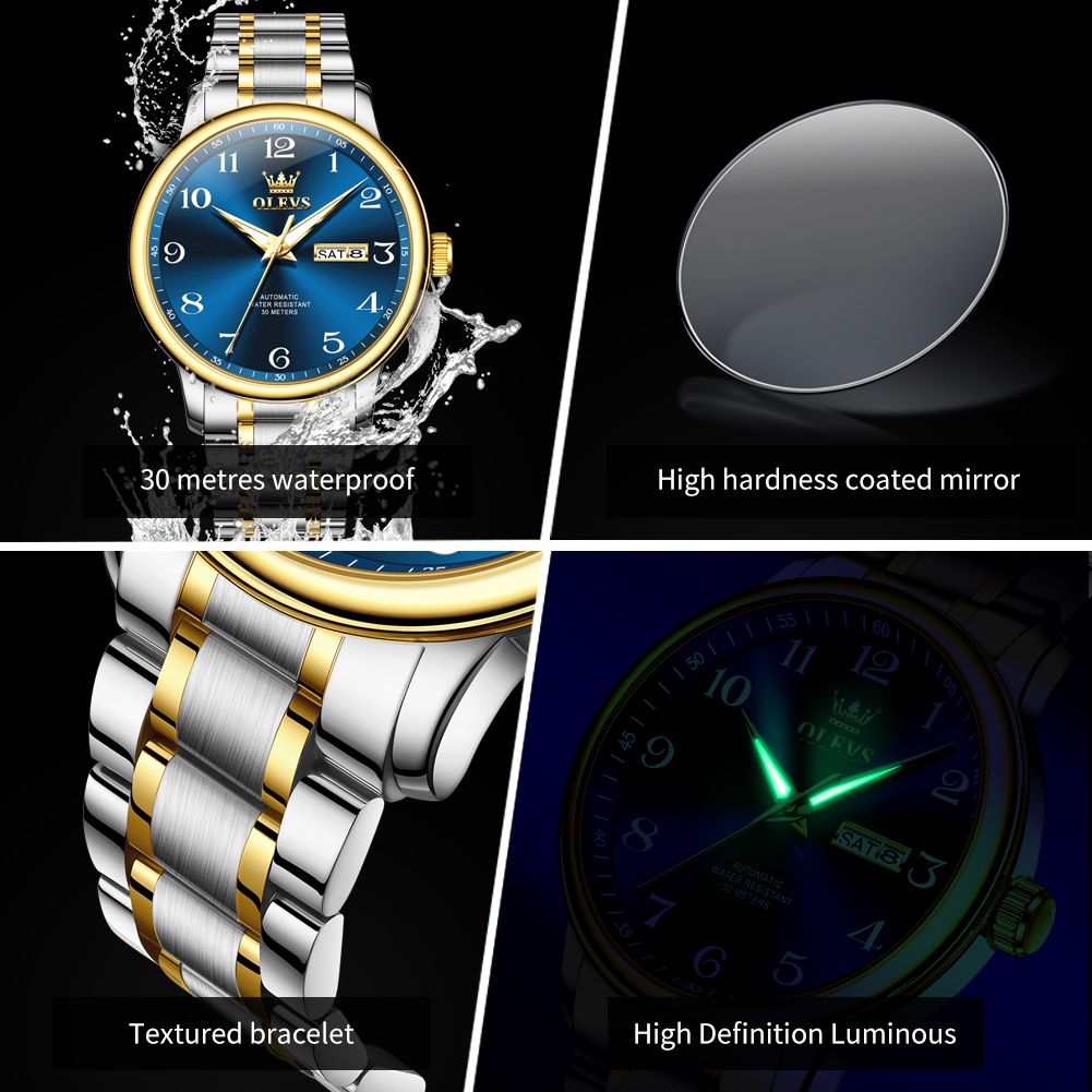 OLEVS 7072 Automatic Watches f - Luxury Watch Wallpaper ulasan dan harga