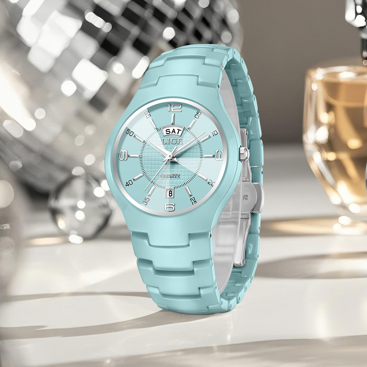 LIGE Luxury Elegant Quartz Wom - Ladies Luxury Watch ulasan dan harga