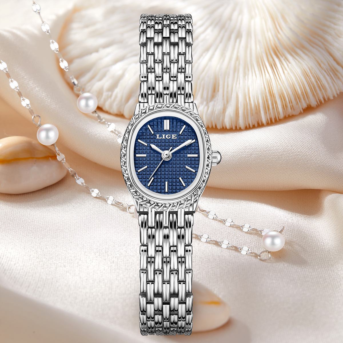 LIGE Fashion Luxury Quartz Wom - Ladies Luxury Watch ulasan dan harga