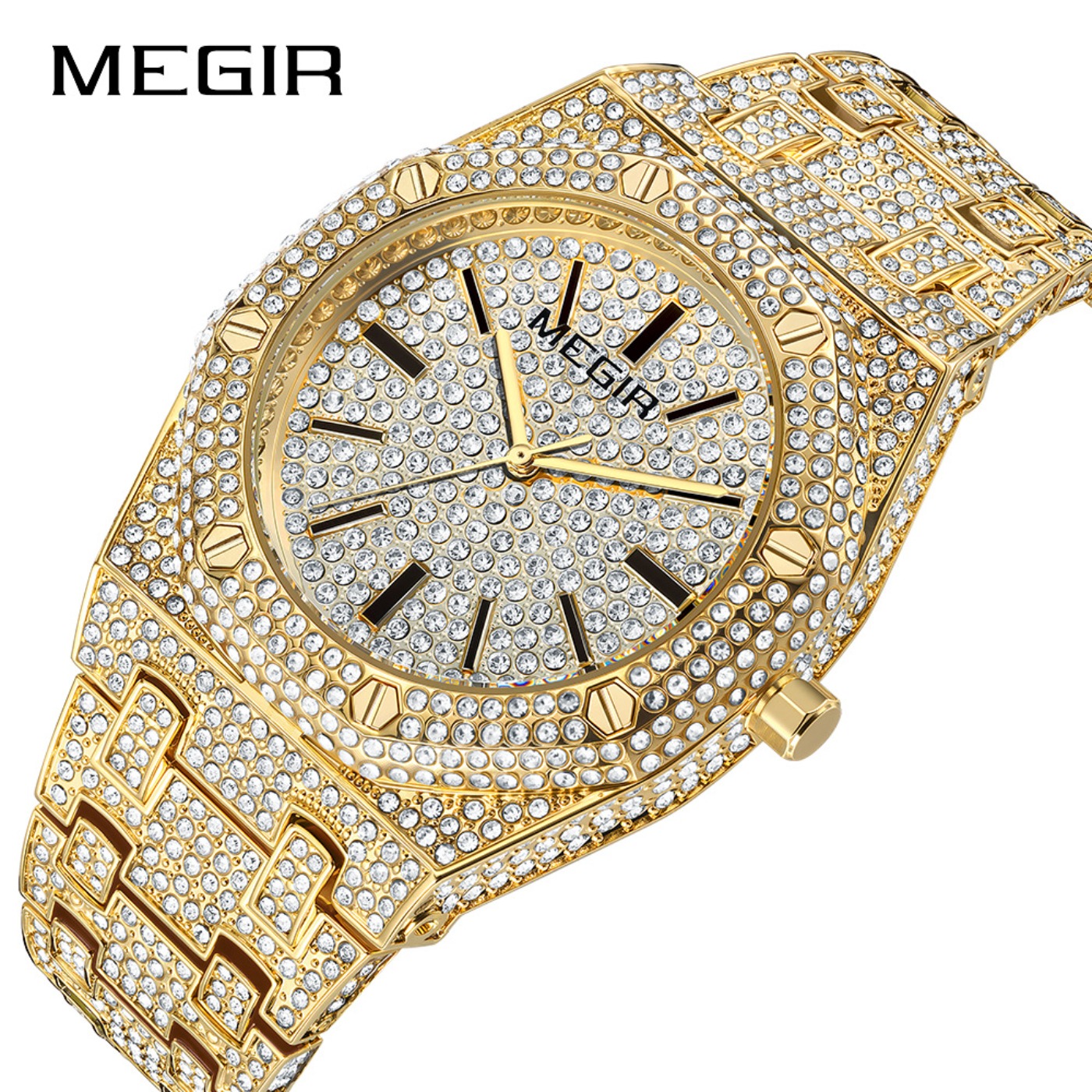 MEGIR Luxury Quartz Rhinestone - Luxury Watch Brand ulasan dan harga