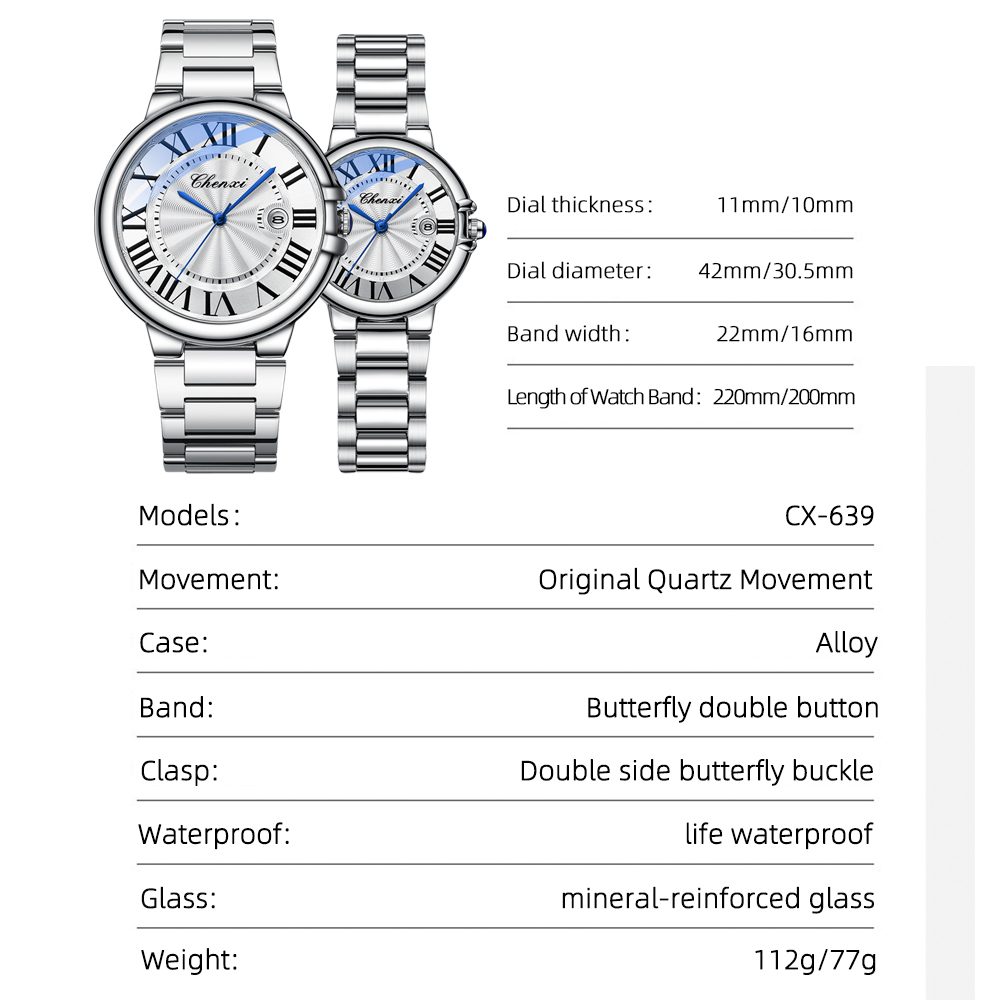 CHENXI Couple Luxury Quartz Wr - Luxury Watch Wallpaper ulasan dan harga