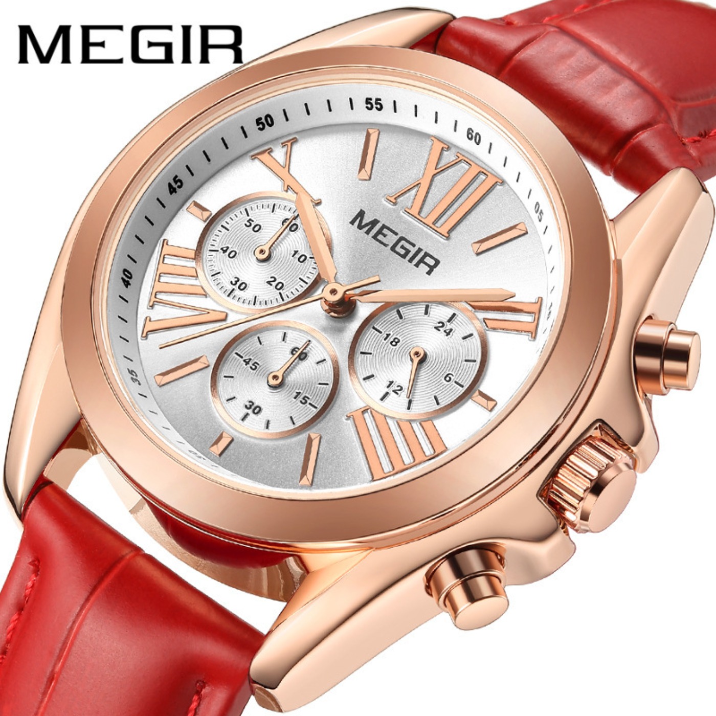 MEGIR New Luxury Leather Watch - Ladies Luxury Watch ulasan dan harga