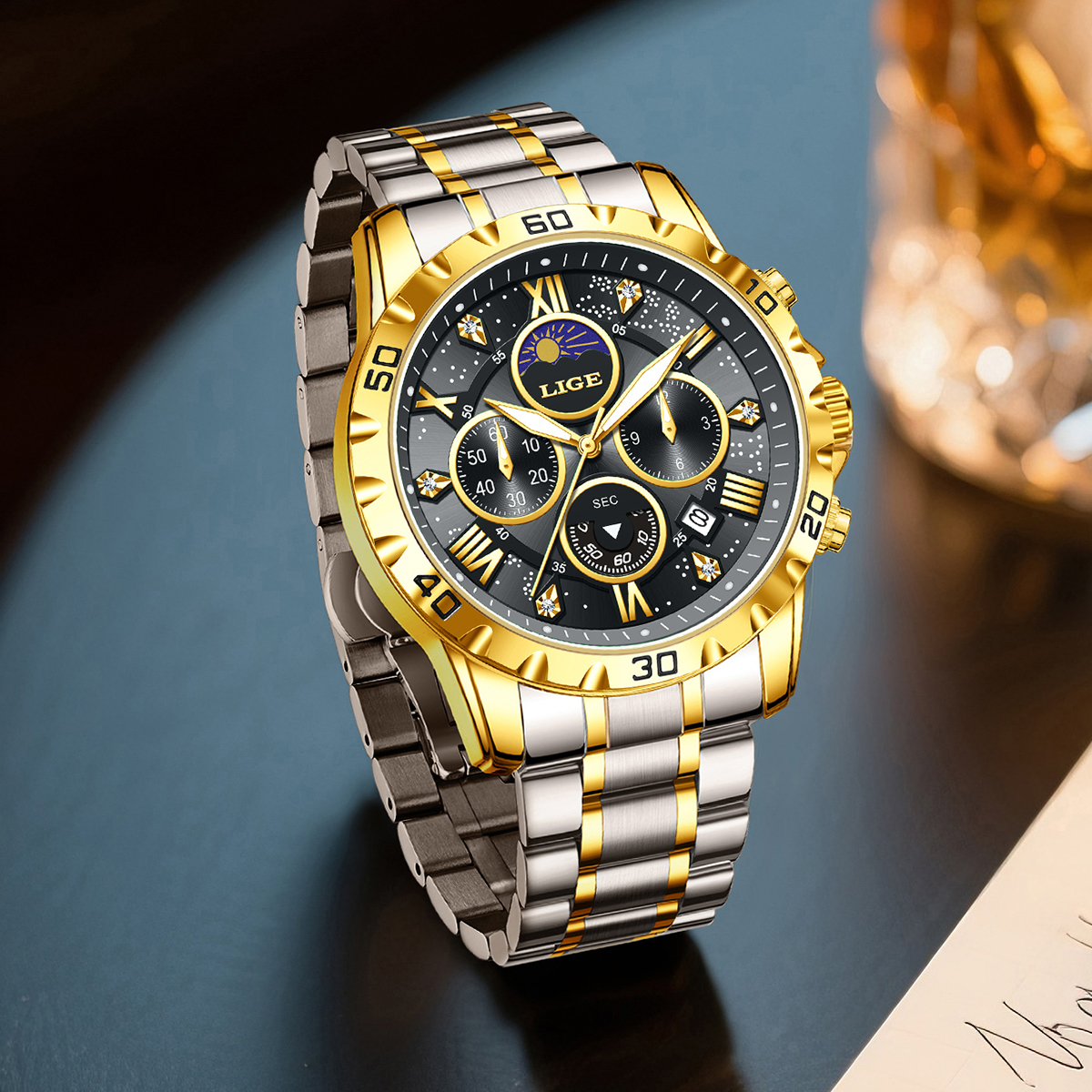 LIGE Top Brand Luxury Quartz M - Luxury Watch Brand ulasan dan harga