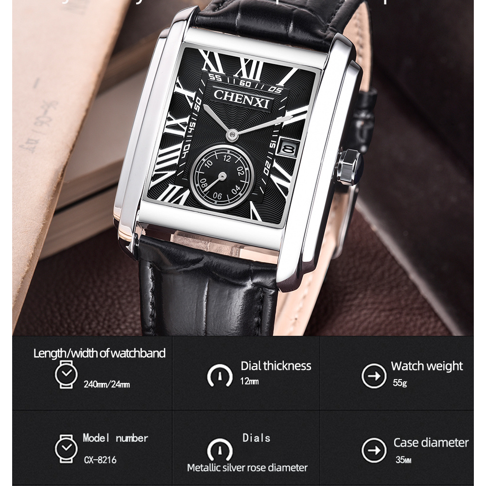 CHENXI 8216 Fashion Classic Sq - Luxury Watch Affordable ulasan dan harga