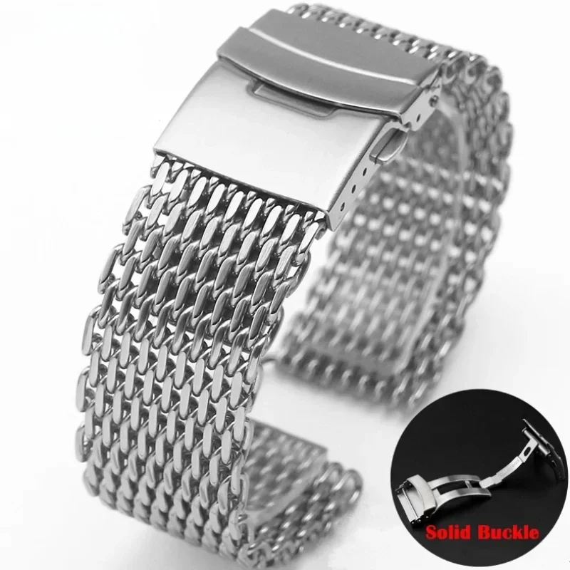 18/20/22/24mm Mesh Solid Stain - Luxury Watch Class ulasan dan harga