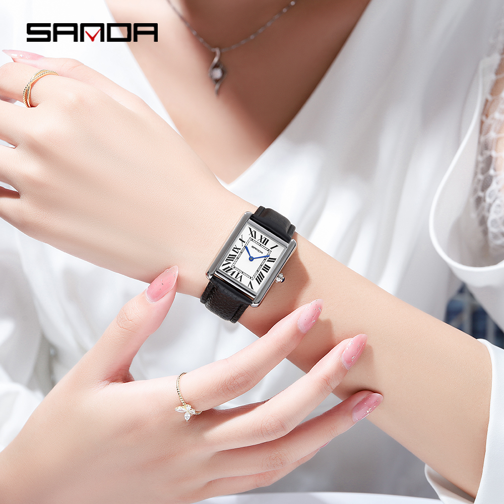 Sanda Rectangular Wrist Watche - Luxury Watch Affordable ulasan dan harga