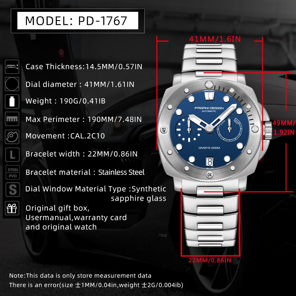 PAGANI DESIGN Top Brand Men's  - Luxury Watch Brand ulasan dan harga