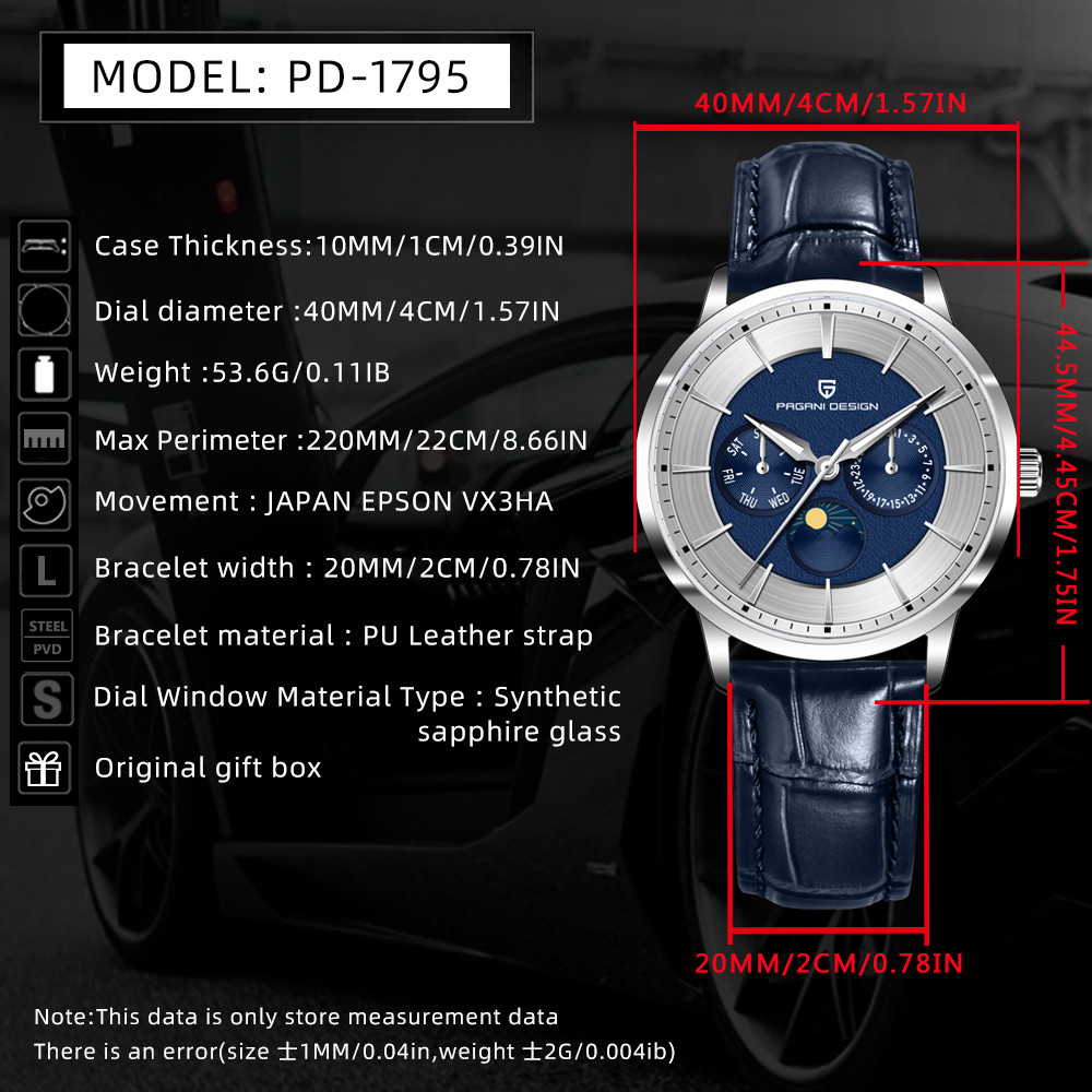 Paganidesign Luxury Quartz Sta - Luxury Watch Tier ulasan dan harga