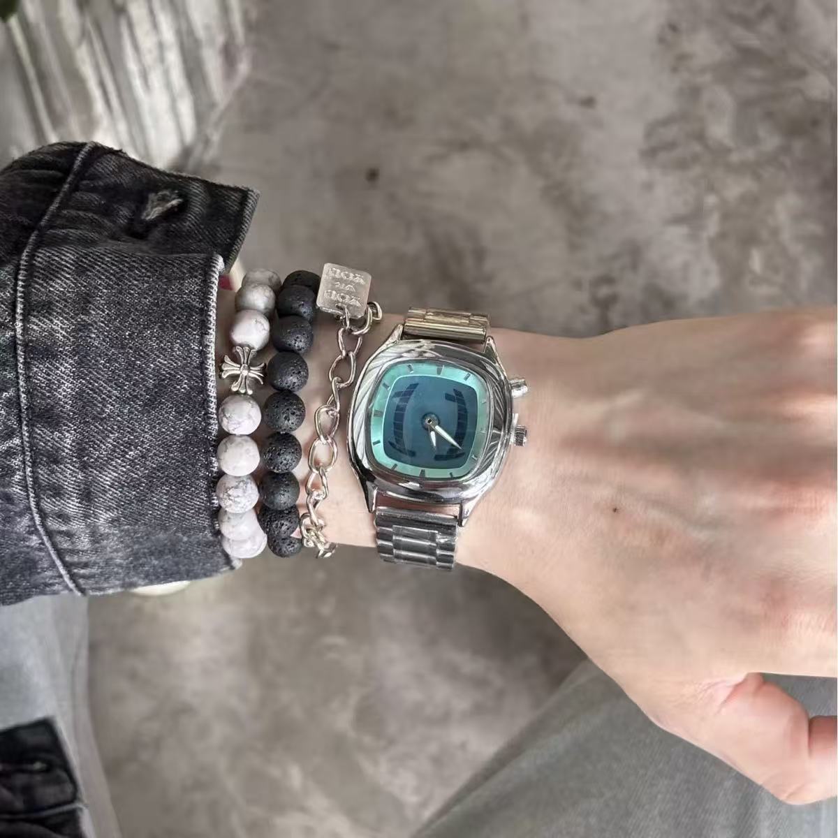 Y2K Unisex Square Watch, New C - Luxury Watch Wallpaper ulasan dan harga