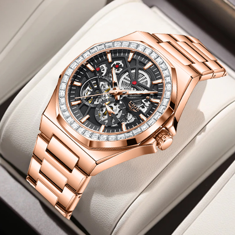 LIGE Original Design Mechanica - Luxury Watch Brand ulasan dan harga
