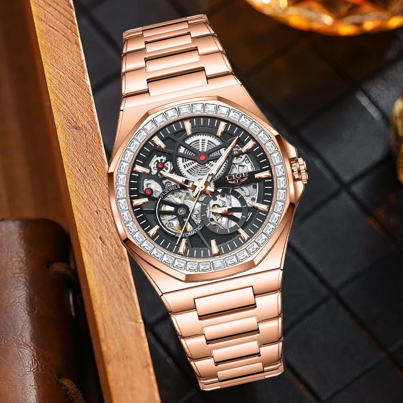 LIGE Original Design Mechanica - Luxury Watch Brand ulasan dan harga