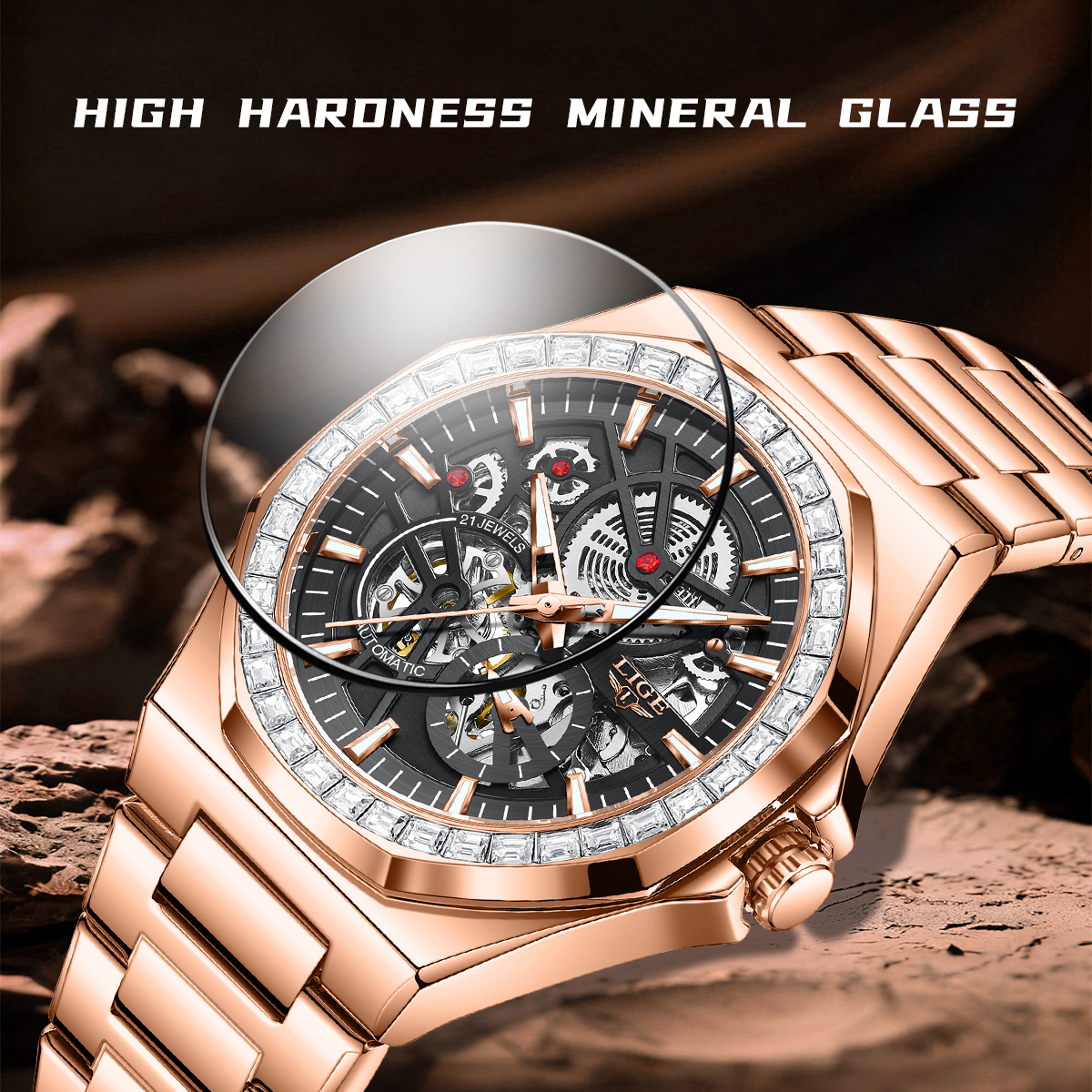 LIGE Original Design Mechanica - Luxury Watch Brand ulasan dan harga