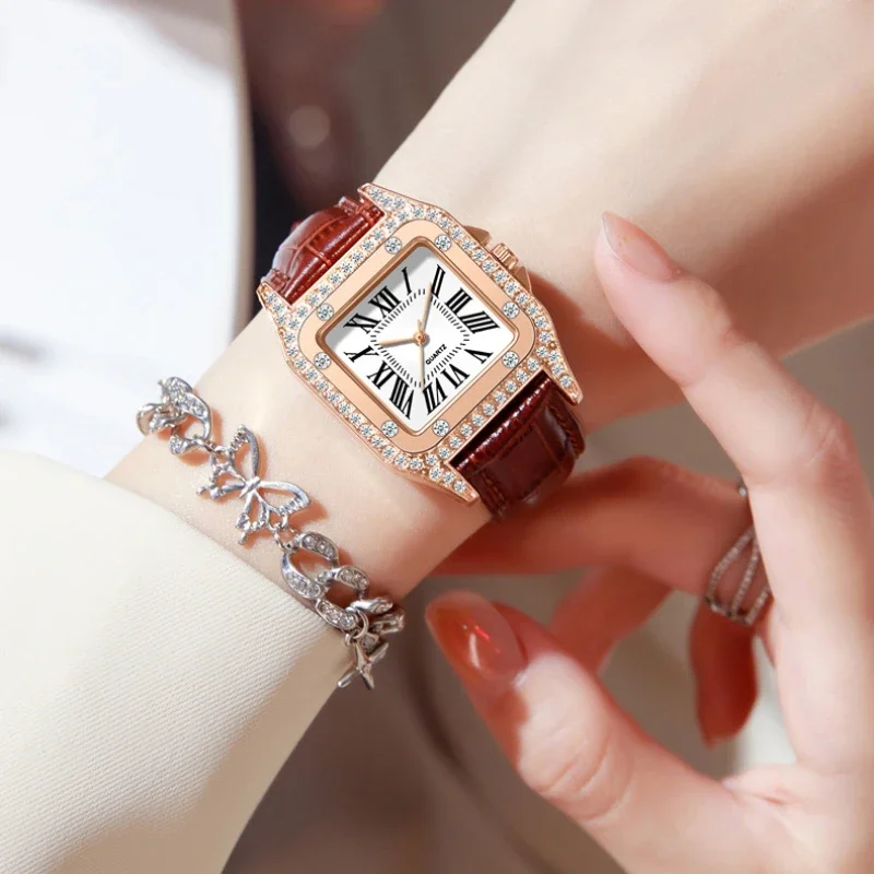 Square Dial Women's Watch Quar - Ladies Luxury Watch ulasan dan harga