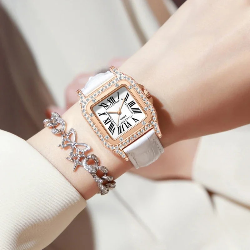 Square Dial Women's Watch Quar - Ladies Luxury Watch ulasan dan harga