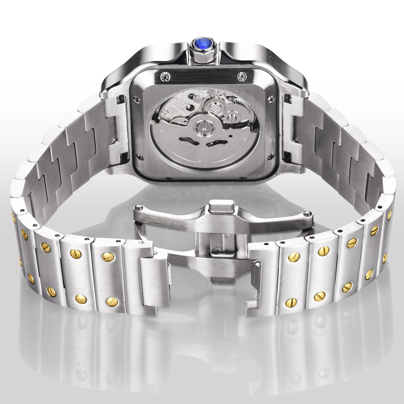 MACARLON Square Men's Automati - Luxury Watch In China ulasan dan harga