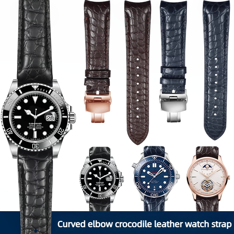20mm 22mm Curved Crocodile Ski - Luxury Watch Class ulasan dan harga