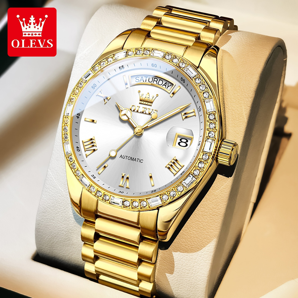 OLEVS 6747 luxury brand Men's  - Luxury Watch Brand ulasan dan harga