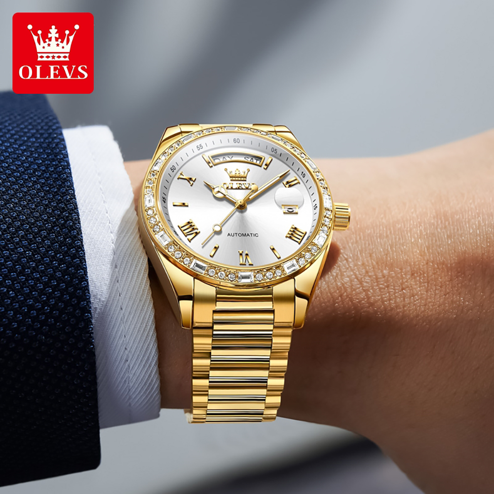 OLEVS 6747 luxury brand Men's  - Luxury Watch Brand ulasan dan harga