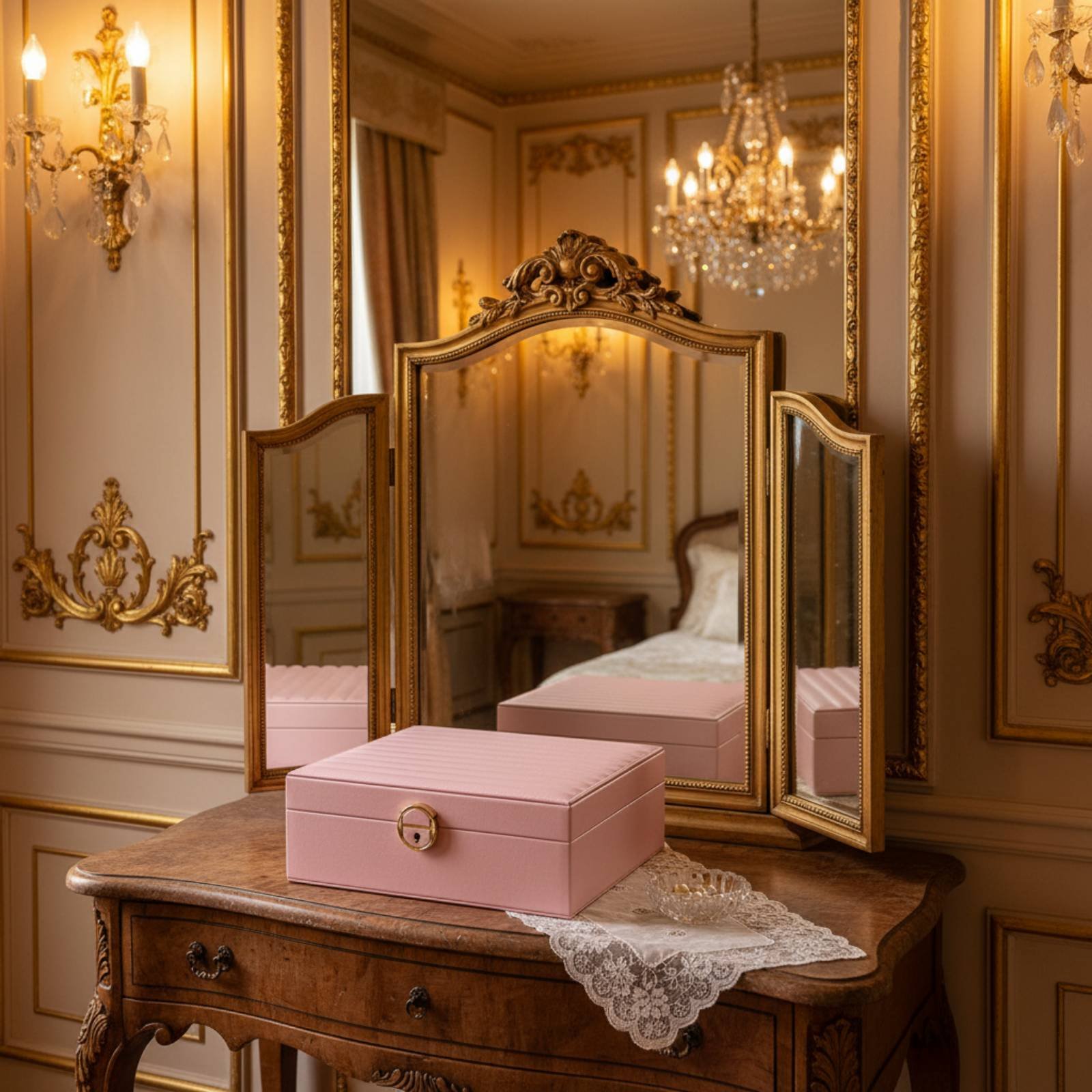 Multi-Tier Jewelry Box Soft Lu - Luxury Watch Tier ulasan dan harga